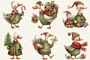 Whimsical Geese Clipart Bundle, an Illustration by DreamCafeArt (Thumbnail 5 of 7)