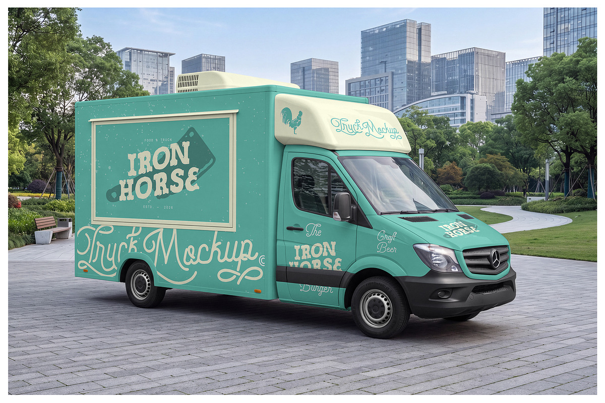 Food Truck Mockups - Vehicle Mockups, an Advertising Mockup by Mr.Mockup™ (Photo 6 of 14)