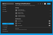 Dark Admin Dashboard Control Backend, an UI Kit Template by nagaredesignstudio (Thumbnail 6 of 6)