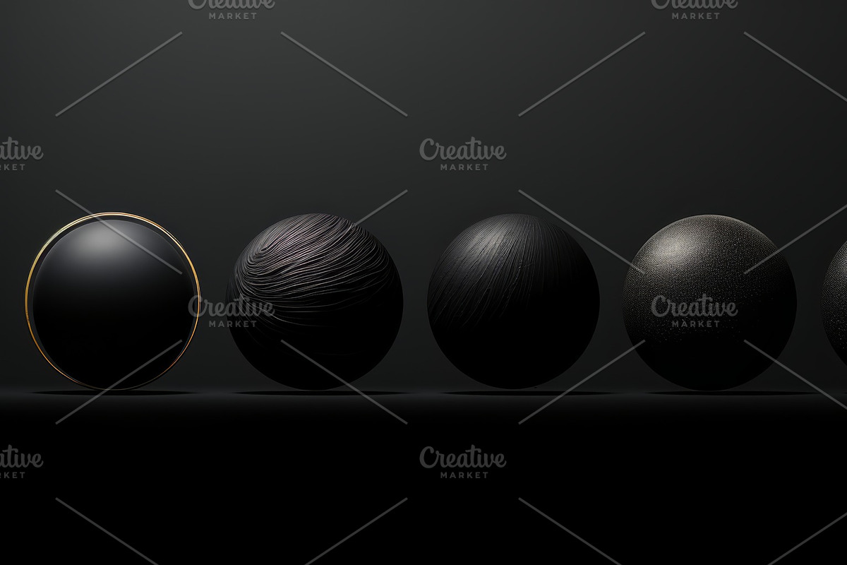 41 Black spheres illustrations, an Object Illustration by Handmadefont (Photo 20 of 41)