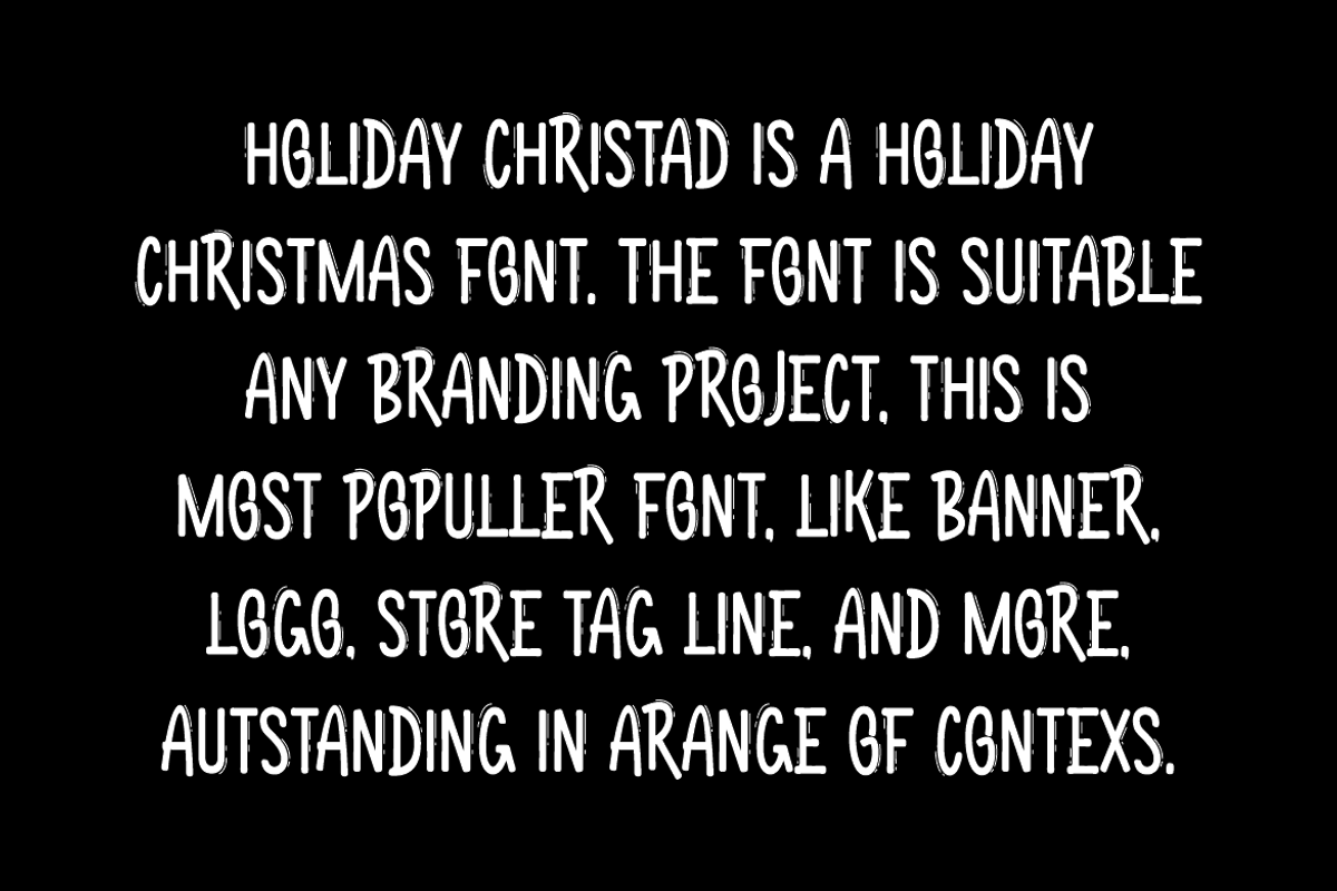 Holiday Christad - Christmas Font, a Font by QR Design Studio (Photo 4 of 6)