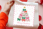 Merry Christmas Bow Tree PNG Design, a Seasonal Illustration by CrexoraLab (Thumbnail 2 of 4)