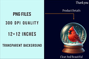 Watercolor Red Cardinal Clipart PNG, an Icon by SinaCreation (Thumbnail 6 of 7)