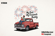 4th of July Father’s Day PNG Bundle, an Object Graphic by GlitterCraft (Thumbnail 13 of 61)