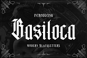 BASILOCA Modern Blackletter, a Blackletter Font by dansdesign (Thumbnail 1 of 8)