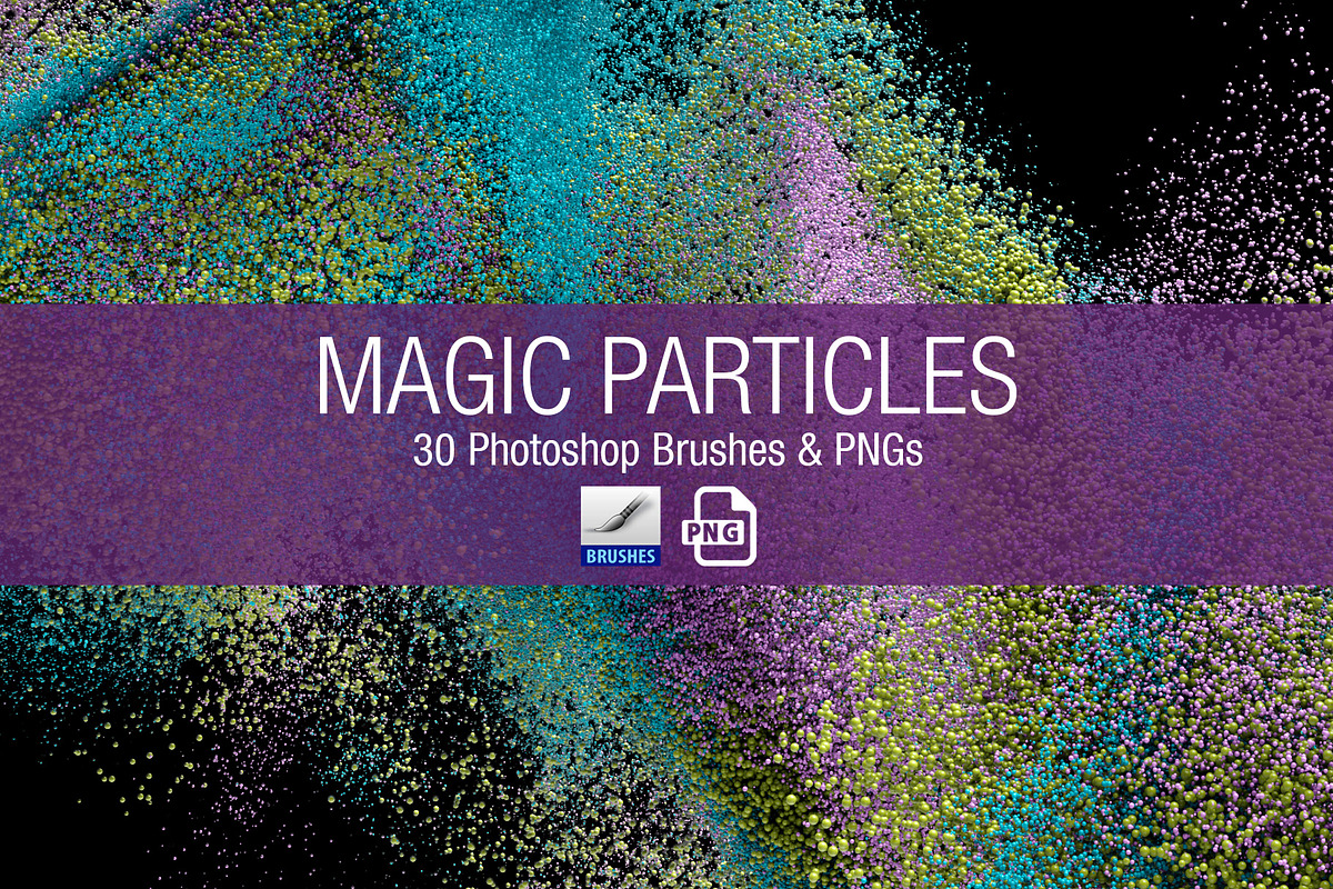 Magic Particles PS Brushes & PNGs, a Brush Add-On by Creative Graphics (Photo 6 of 6)