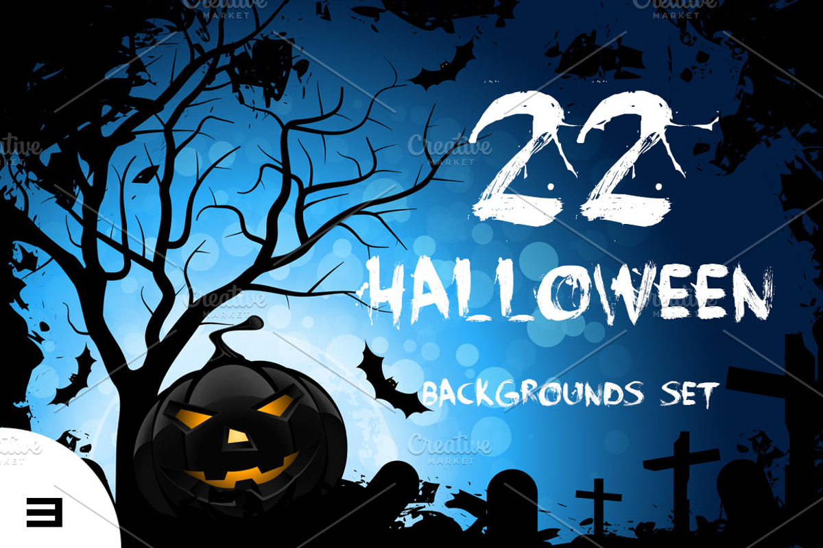Halloween Backgrounds Set, a Seasonal Illustration by PictureInStock (Photo 1 of 3)