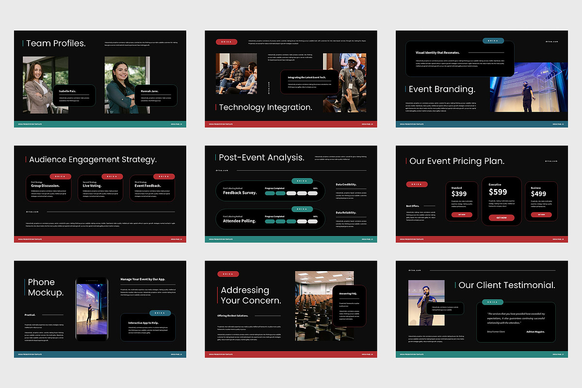 Drixa : Event Google Slides, a Presentation Template by Punkl Camp (Photo 8 of 9)