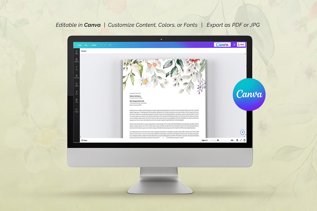 Letterhead Template, a Stationery Template by DesignDevisers (Photo 8 of 10)