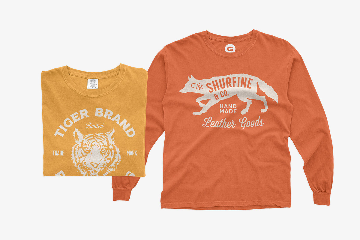 Comfort Colors Long Sleeve Mockups, a Shirt Mockup by GraphicHero (Photo 7 of 9)