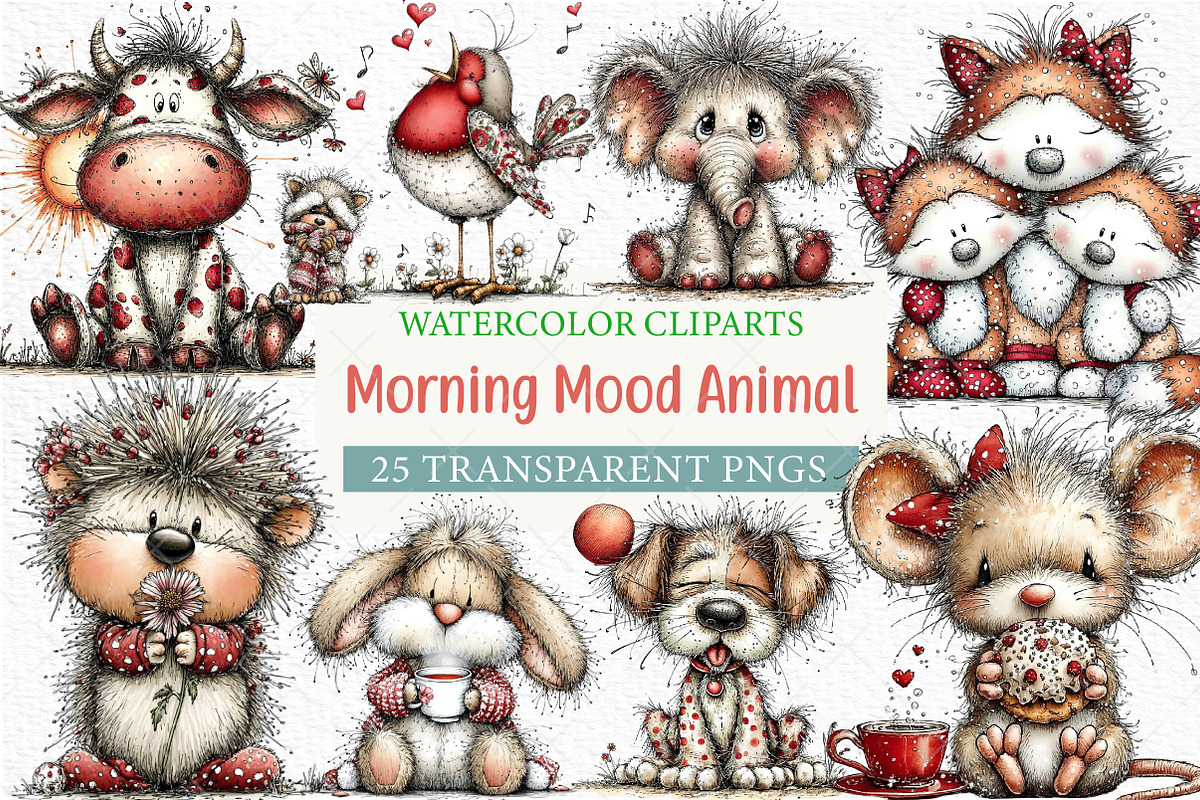 Morning Mood Animal Prints, an Illustration by Craft Nest (Photo 1 of 6)