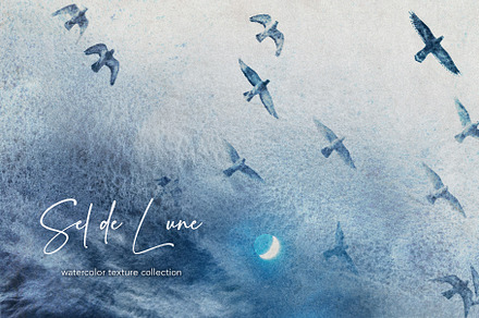 Sel de Lune · 42 Watercolor Textures, a Texture Graphic by alonahaidash