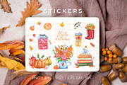Autumn Stickers, a Seasonal Illustration by Anastasia Timosch (Thumbnail 1 of 5)