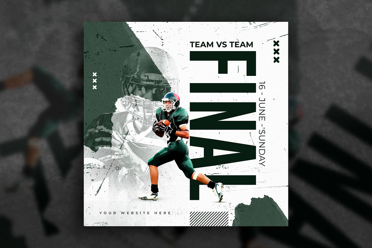 Match day social media flyers, a Social Media Template by Tanmoy Topu (Photo 2 of 11)