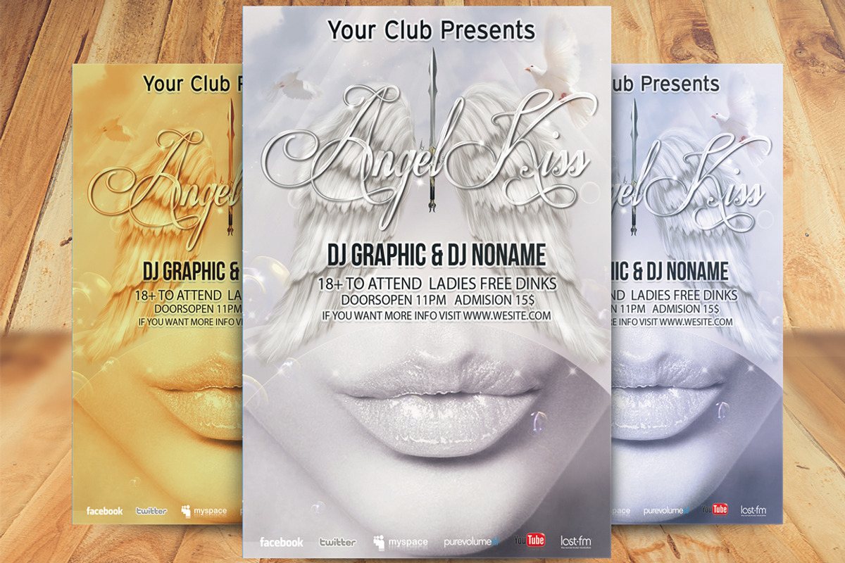 Angel Kiss Party Flyer, a Flyer Template by Arys Design (Photo 3 of 6)