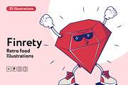 Finrety Finance Retro Illustrations, a Finance Illustration by Welovegraphics (Thumbnail 1 of 8)