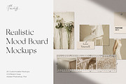 Realistic Mood Board Mockups PSD, a Packaging Mockup by Feel This (Thumbnail 1 of 13)