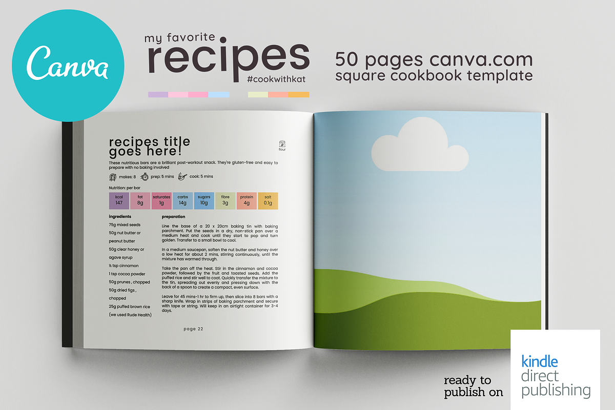 Canva Recipes Cookbook Template, a Magazine Template by DeLaGranSiete (Photo 9 of 12)