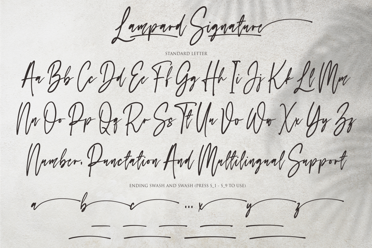 Lampard Signature, a Script Font by NJ Studio (Photo 8 of 8)