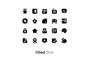 6 Styles User Interface Icon Pack, a Duotone Icon by hafizhhapis (Thumbnail 5 of 7)