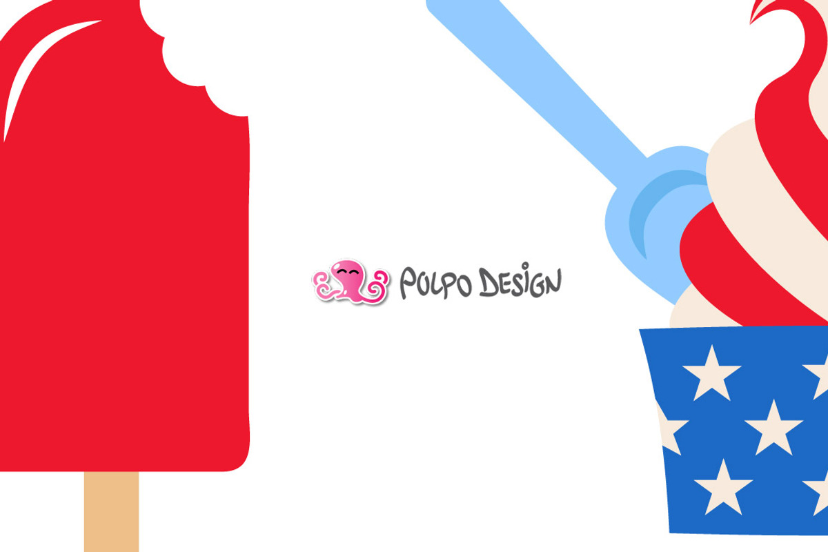 4th of July Ice Cream SVG, an Object Graphic by PolpoDesign (Photo 2 of 5)