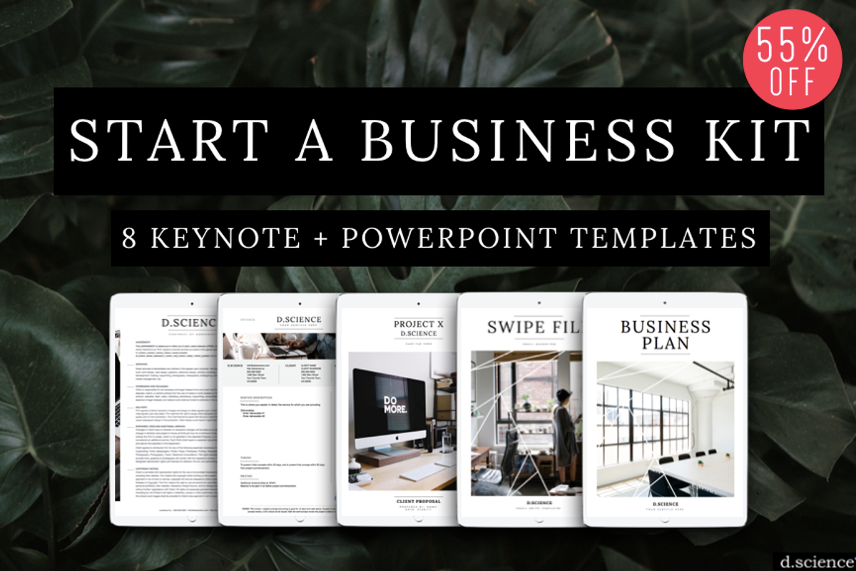 8 Branding Template Kit, a Stationery Template by Template Monkey @dscience (Photo 1 of 24)