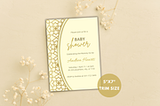 Baby Shower Invitation Template, an Invitation Template by SimoDigitalArt (Thumbnail 3 of 9)