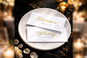 Luxury Place Cards Canva bd004, a Card Template by TyphoonStudio (Thumbnail 2 of 9)