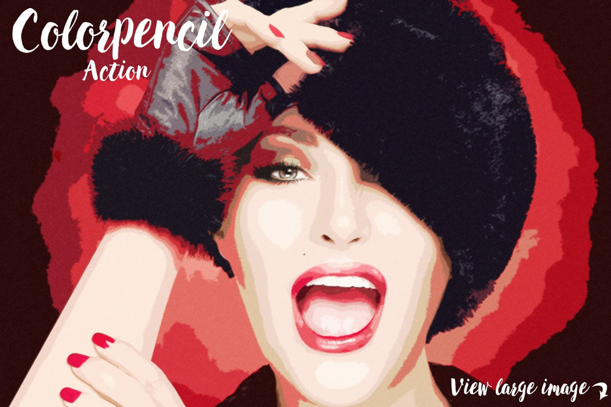 Colorpencil Sketch Photoshop Action, an Action Add-On by Krystal Designs Co. (Photo 4 of 7)