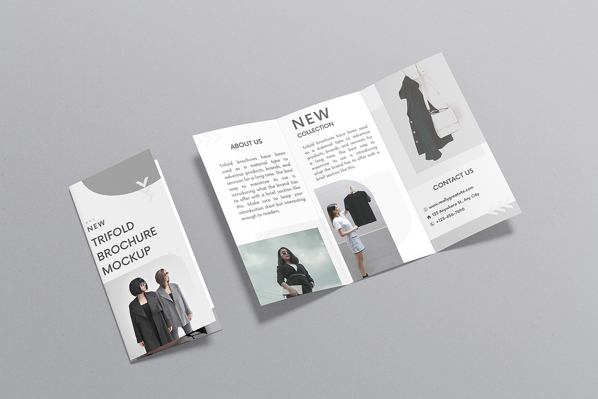 Trifold Brochure Mockup, a Product Mockup by graphicsecond