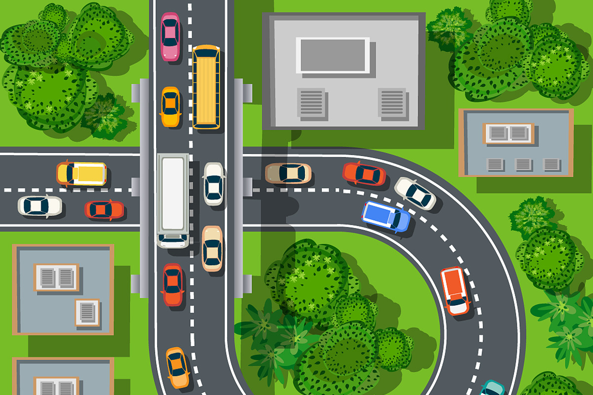 Top view of the city, a Background Graphic by AlexZeL (Photo 1 of 3)