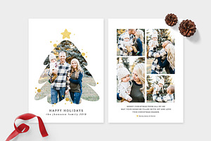 Christmas Photo Card Template -CD092