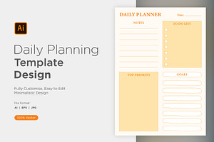 Daily Planner Sheet Design -02