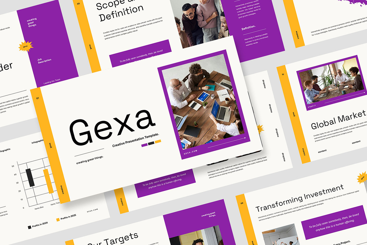 Gexa : Agency Overview Google Slides, a Presentation Template by Punkl Camp (Photo 1 of 9)