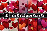 Red & Pink Heart Papers, a Background Photo by RobertsArt (Thumbnail 1 of 5)