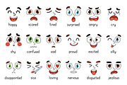 Emotions Faces Collection, an Education Illustration by Gulnara Sabirova (Thumbnail 6 of 11)