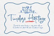 Timeless Heritage, a Script Font by BearyType Studio (Thumbnail 1 of 7)