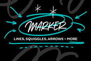 Marker - Lines, Squiggles, Arrows, an Object Graphic by Wes Franklin (Thumbnail 1 of 4)
