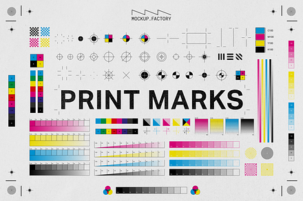 Print Marks | 120+ Vector Assets, an Outline Icon by Mockup.Factory