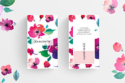 Oil Paint Flower Business Card, a Business Card Template by RCDesigns (Thumbnail 1 of 2)
