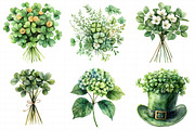 Saint Patrick’s Day Bouquet Clipart, an Illustration by Daily.Designs (Thumbnail 4 of 8)