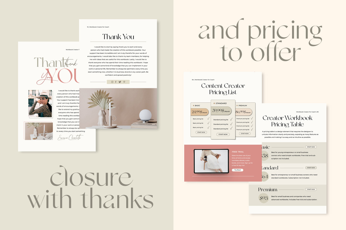 Workbook Ladypreneur Coach CANVA PS, a Magazine Template by Eviory (Photo 27 of 32)