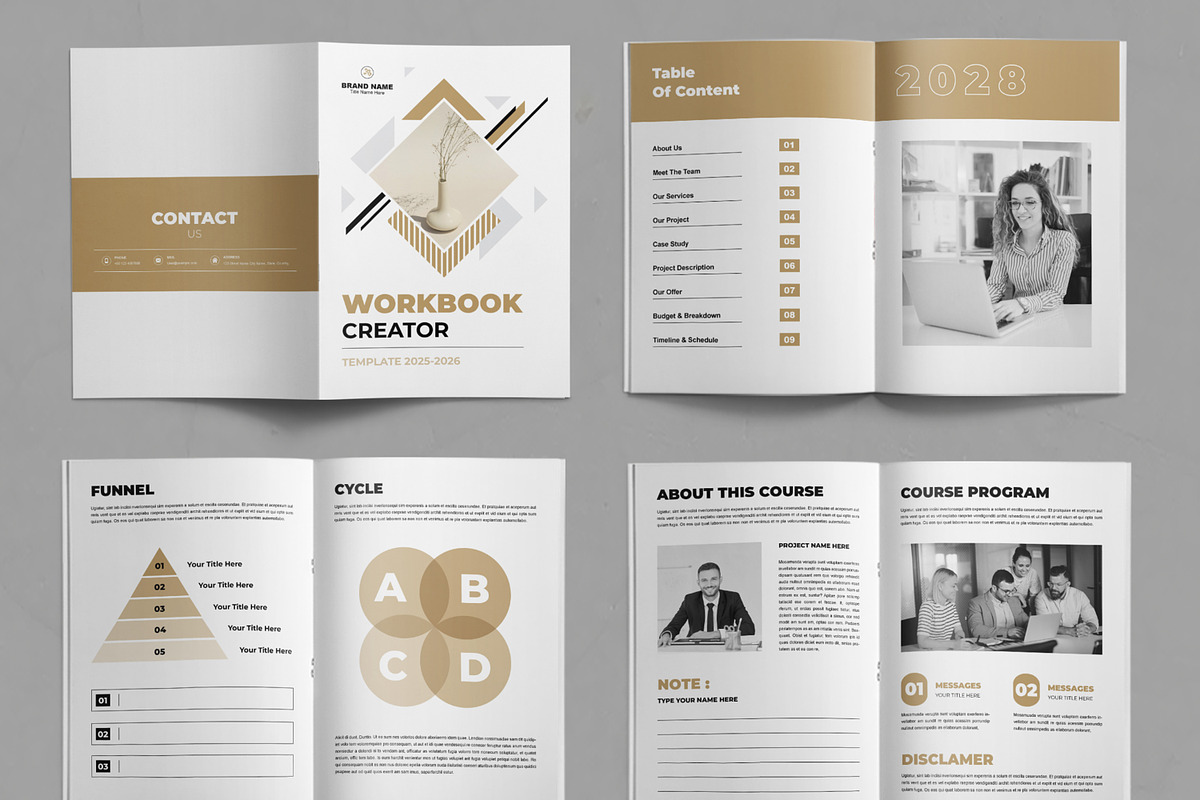 Workbook Creator Template, a Brochure Template by ContestDesign (Photo 2 of 3)