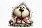 Whimsical Easter Clipart PNG, an Illustration by Craft Nest (Thumbnail 11 of 11)