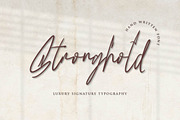 Stronghold - Signature Font, a Script Font by Aqeel_Art (Thumbnail 1 of 8)