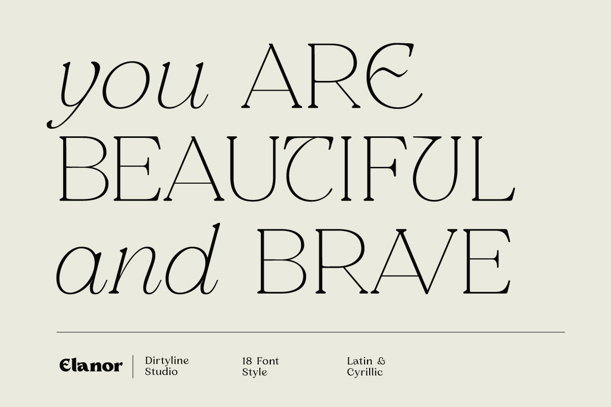 Elanor - Retro Font Classy Elegant, a Serif Font by Dirtyline Studio (Photo 15 of 17)