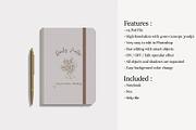 Minimal Notebook Mockup, a Print Template by zuhraabdullah (Thumbnail 2 of 7)
