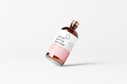 Syrup Bottle and Box Mockups, a Packaging Mockup by MockupFree.Net (Thumbnail 9 of 12)