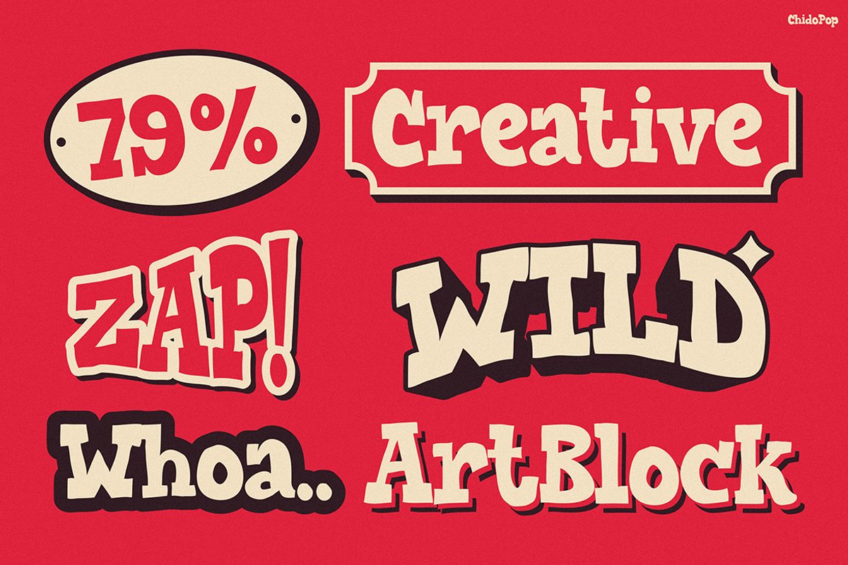 Chido Pop, a Sans Serif Font by Pinisi ART (Photo 3 of 10)