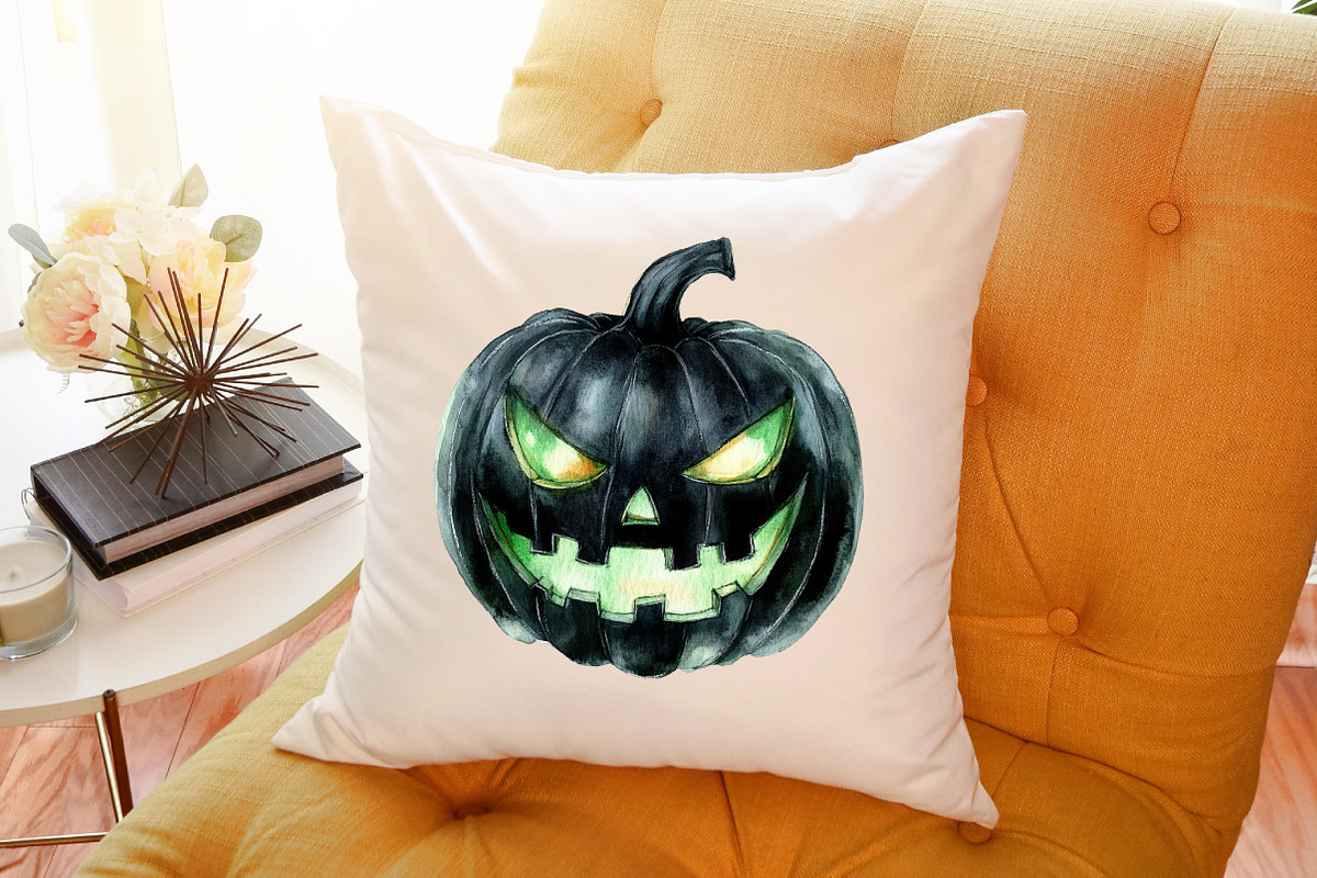 Black Green Halloween Clipart, an Illustration by Sublimation Artist (Photo 6 of 6)